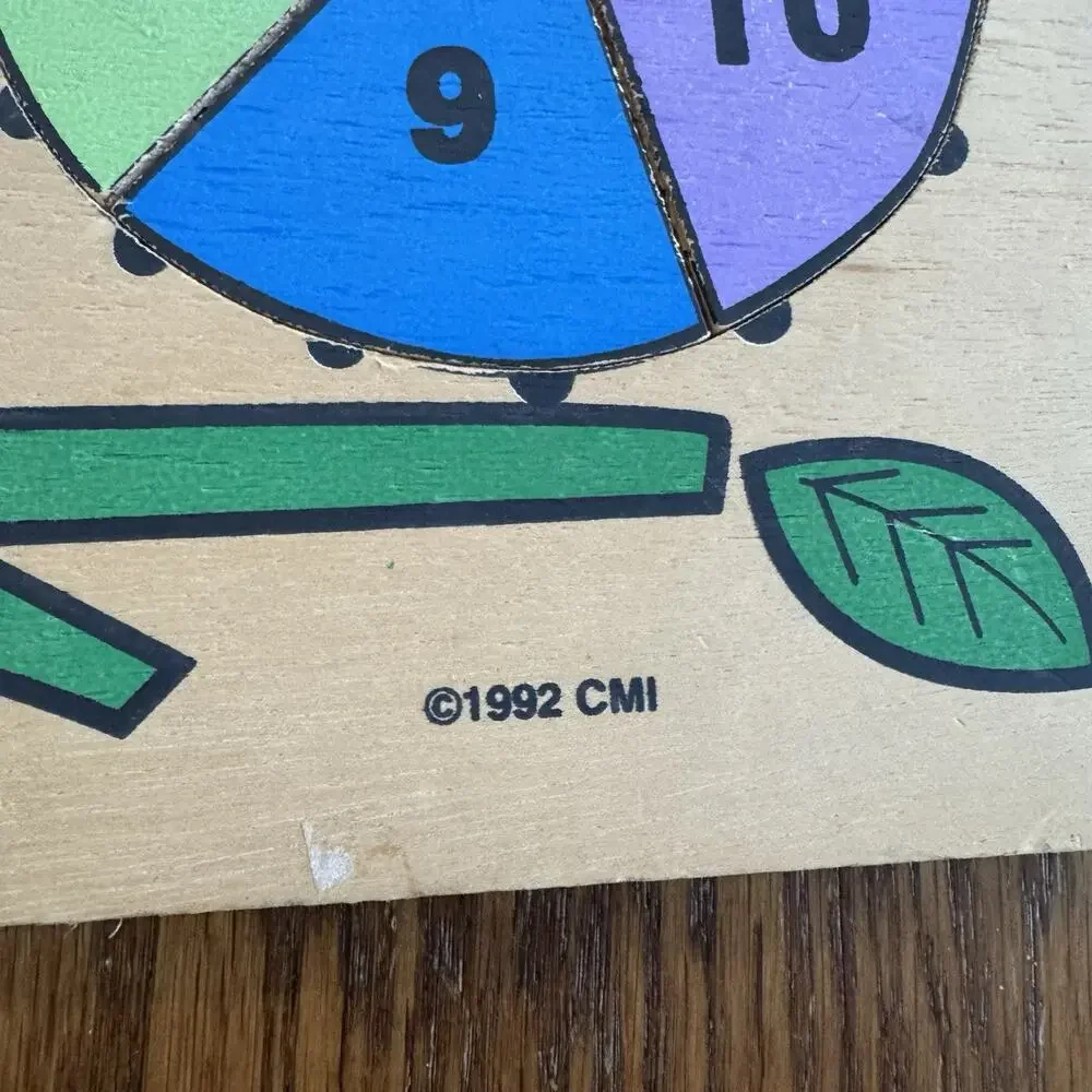 VTG Chadwick Miller 2 Wooden Puzzles Counting Alphabet Learning Non Toxic Paint